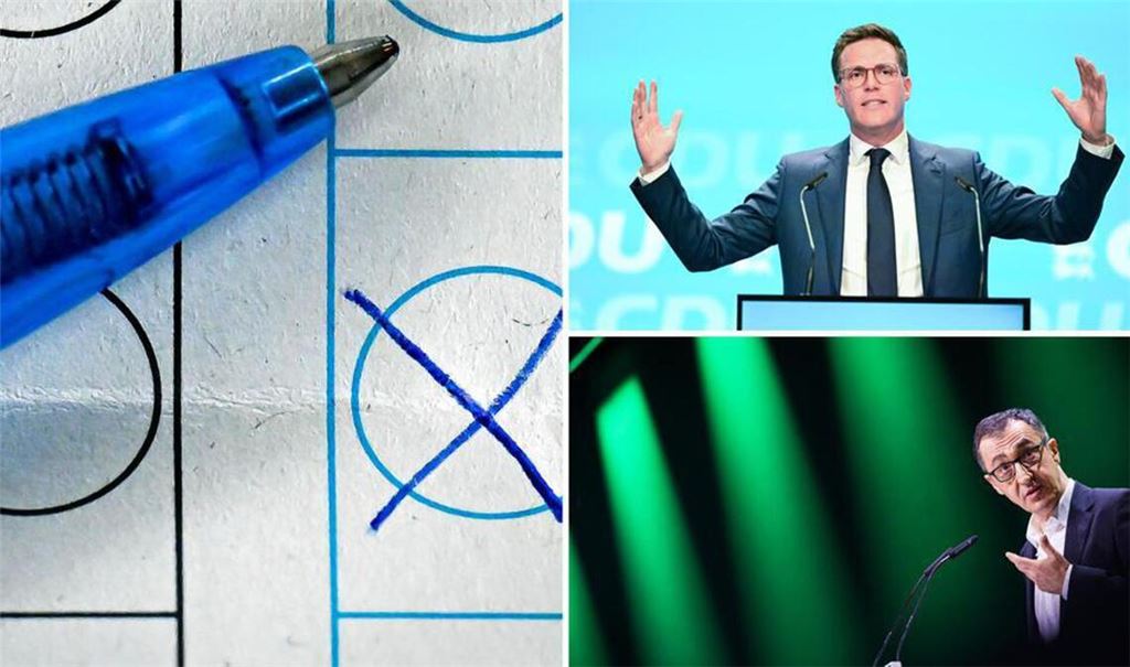 Die größten Chancen, den amtierenden Ministerpräsidenten Kretschmann zu beerben, haben Cem Özdemir (unten) von den Grünen und Manuel Hagel (oben) von der CDU.