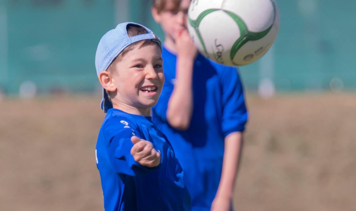 Die kleinen Faustballer zeigen große Leistungen.