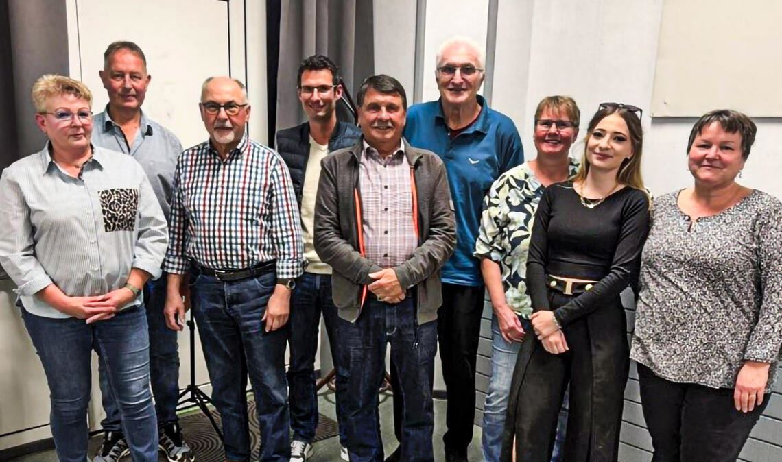 Die neu- und wiedergewählten Funktionsträger des Musikvereins Ölbronn. Foto: privat