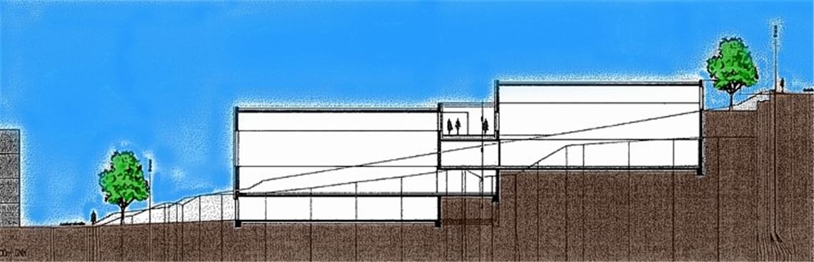 Die neue Sporthalle wird nach der 2+2-Variante gebaut. Zeichnung: Stadtverwaltung