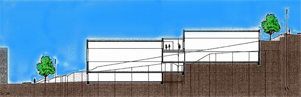 Die neue Sporthalle wird nach der 2+2-Variante gebaut. Zeichnung: Stadtverwaltung