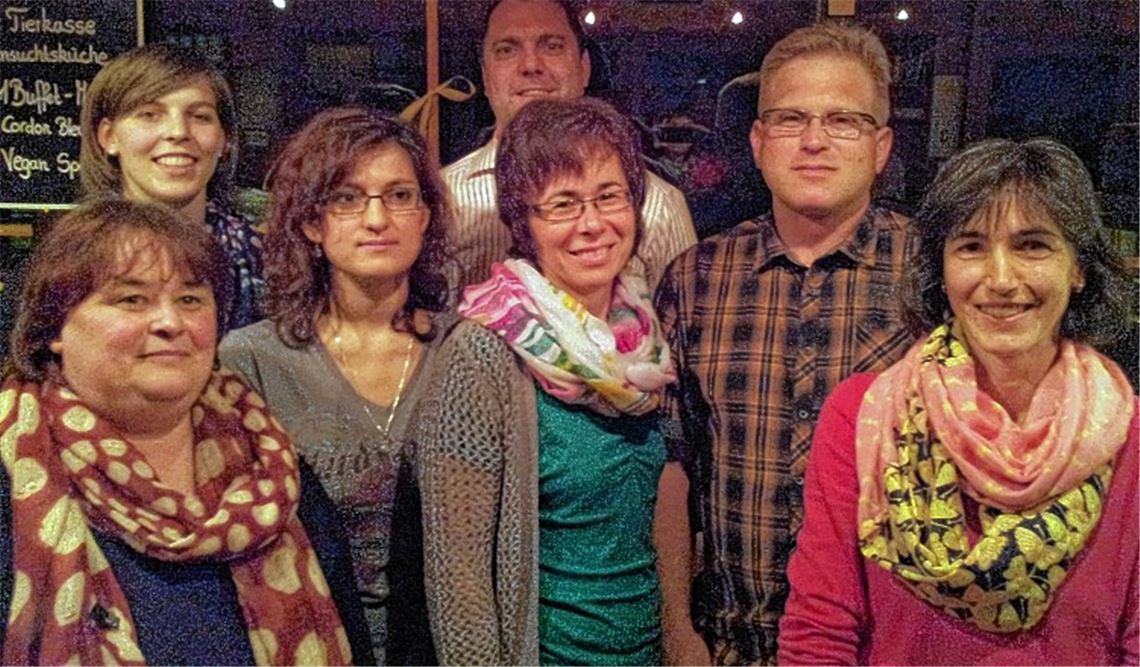 Die neue Vereinsspitze des TV Mühlacker: Karin Lutz (Erste Vorsitzende), Svenja Tischhauser (Dritte Vorsitzende), Cornelia Nicolae (Öffentlichkeitsarbeit), Matthias Waidelich (Zweiter Vorsitzender), Ursula Klein (Hauptkassier), Ulrich Stüber und Sibylle Bretschneider (Kassenprüferin, v.li.) Foto: privat