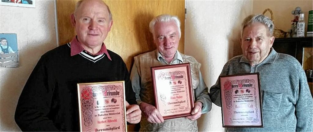 Die neuen Ehrenmitglieder.