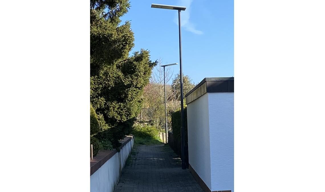 Die neuen Straßenlaternen. Foto: privat