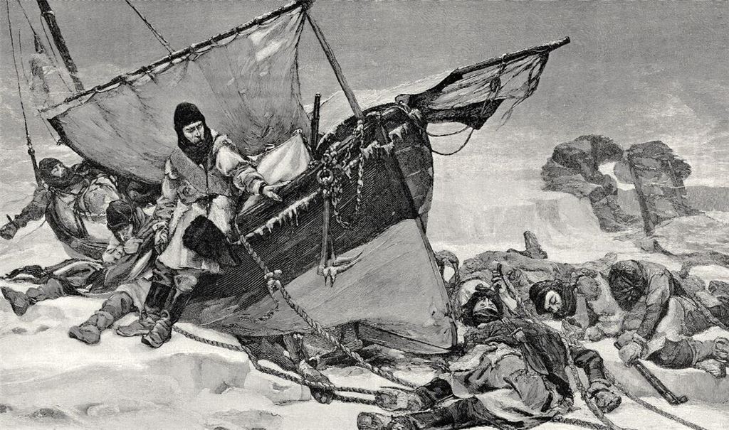 Die verbliebenen Teilnehmer der Franklin-Expedition kämpfen im Eismeer um das nackte Überleben.