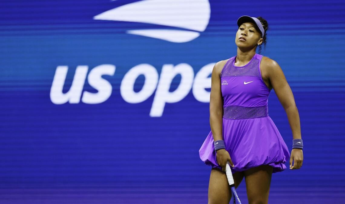 Die viermalige Grand-Slam-Siegerin Naomi Osaka kam nicht gegen Amanda Anisimova an.