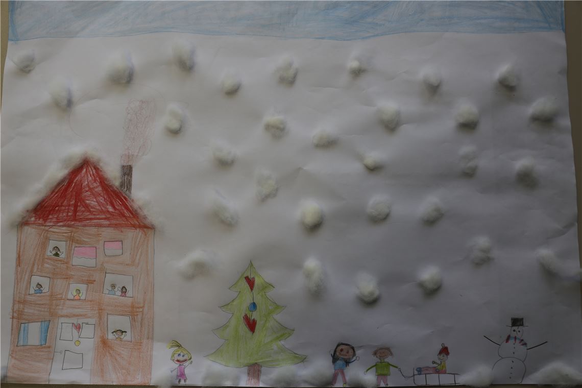 Dieses Kunstwerk hat uns Mia Scheible, fünf Jahre alt, aus Mühlacker geschickt.