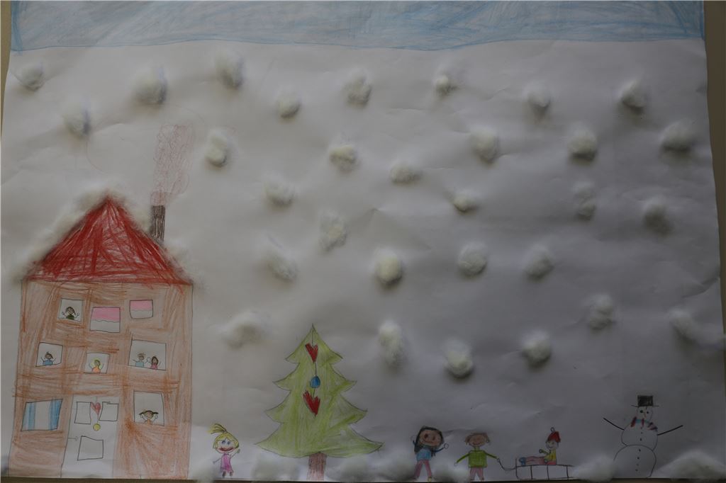 Dieses Kunstwerk hat uns Mia Scheible, fünf Jahre alt, aus Mühlacker geschickt.