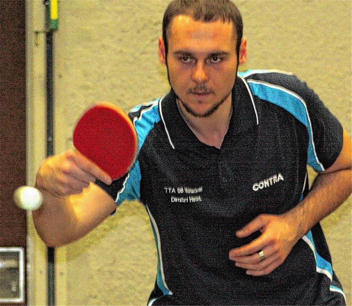 Dimitri Hecht verlässt die TTA 08 Mühlacker. Die bisherige Nummer eins des Teams wechselt zum TSV Georgii Allianz Stuttgart. Archivfoto: Westermann