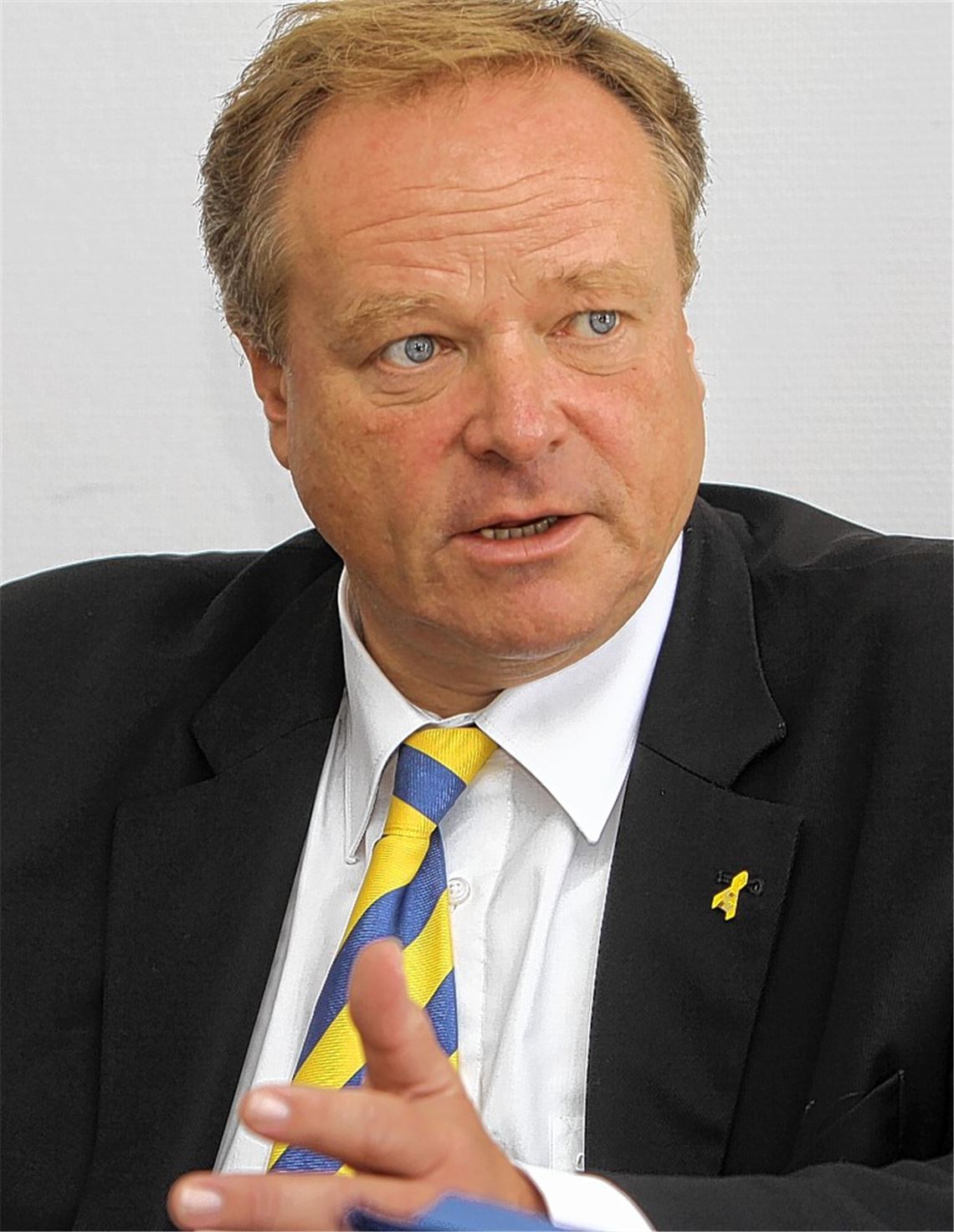 Dirk Niebel kontert im MT-Interview den Vorwurf, er sei der rechte Arm der Wirtschaft und habe unter anderem bei der Vertreibung von Kleinbauern in Uganda einseitig Partei ergriffen. Fotos: Franz