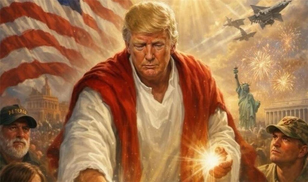 Donald Trump hat ein KI-generiertes Bild auf seinem offiziellen Social-Media-Account bei Truth Social veröffentlicht, das ihn selbst als Personifizierung von Jesus Christus bei der Heilung eines Kranken zeigt.