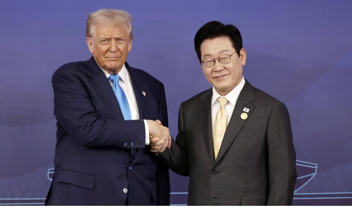 Donald Trump traf am Mittwoch den südkoreanischen Präsidenten Lee Jae-myung.