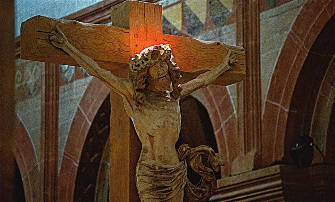 Dornenkrone im roten Licht