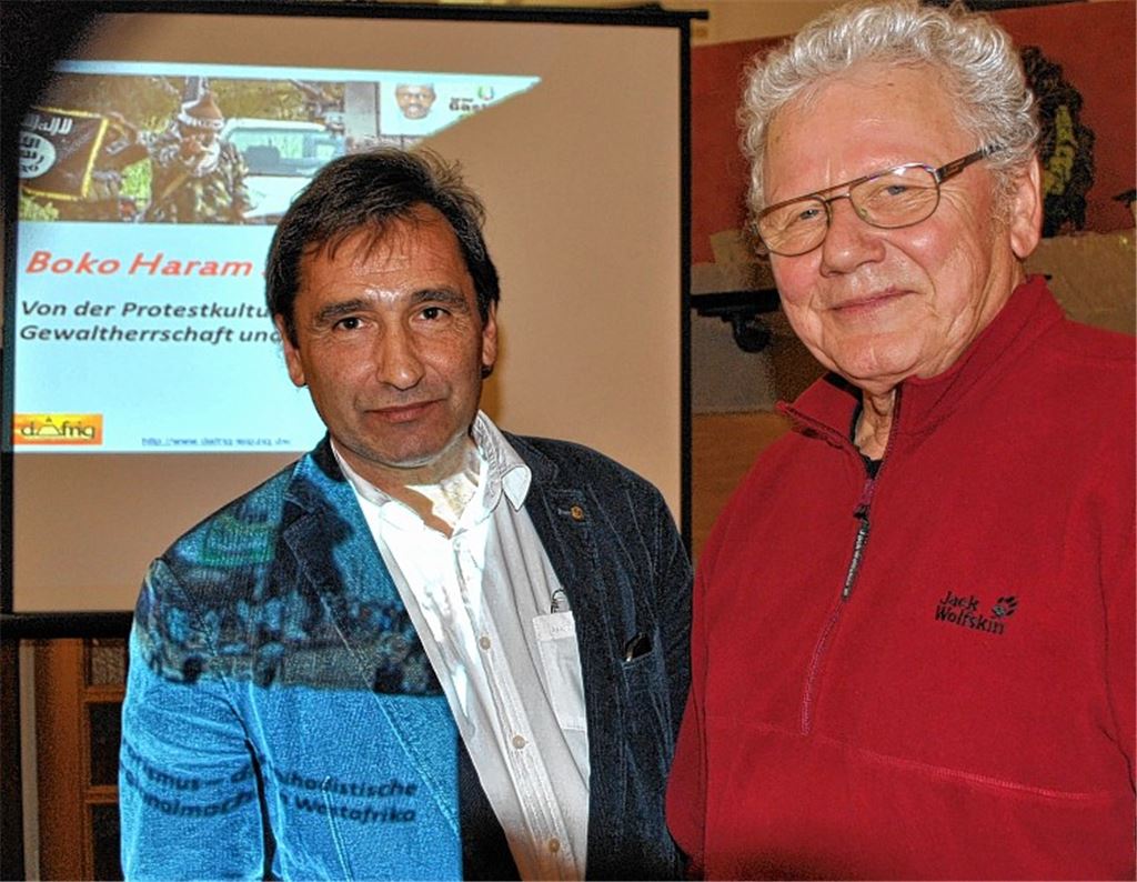 Dr. Erhard Kirschbaum (li.) und der Afrika-Experte Dr. habil. Jürgen Kunze.