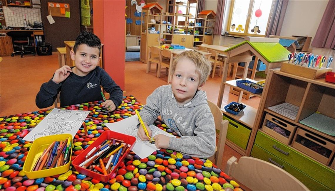 Drangvolle Enge herrscht im Dürrmenzer Kindergarten Villa Kunterbunt derzeit nicht. Krankheitsbedingt sind etliche Kinder sowie mehrere Betreuerinnen abwesend. Foto: Fotomoment