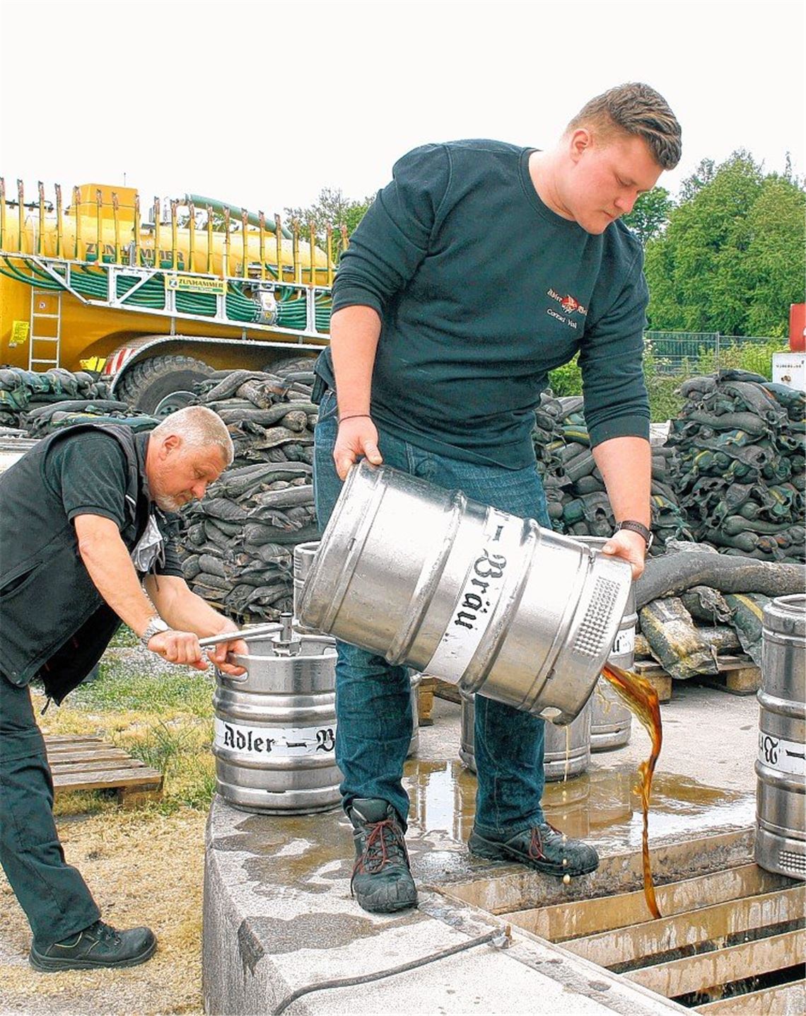 Fassbier landet in der Biogasanlage