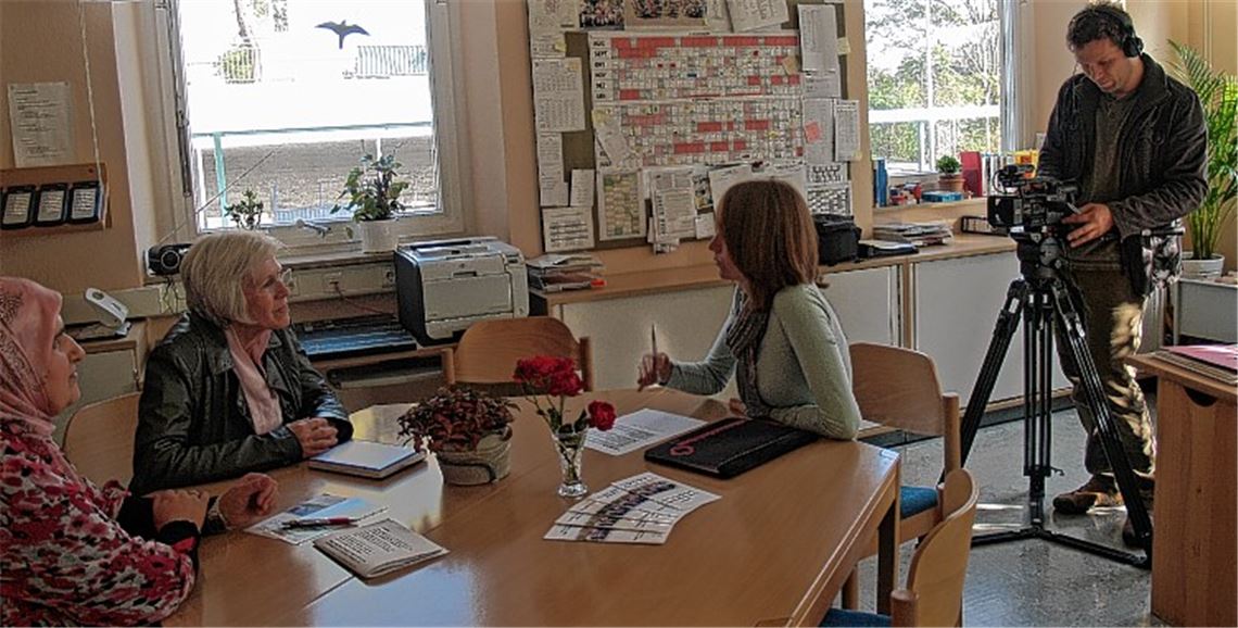 Dreharbeiten in der Ulrich-von-Dürrmenz-Schule bringen den Film weiter voran.