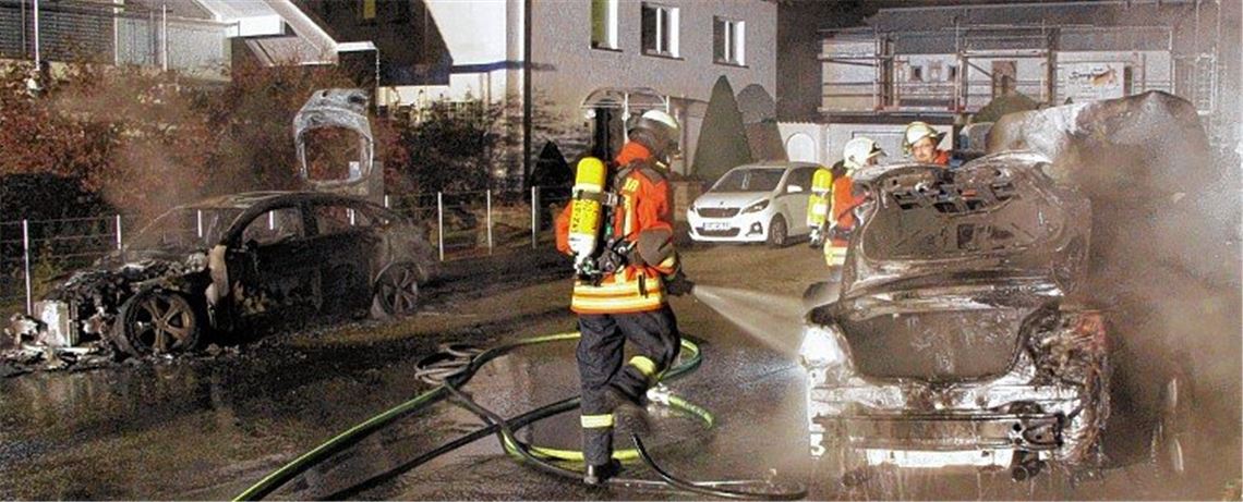Fünf weitere Autos abgefackelt