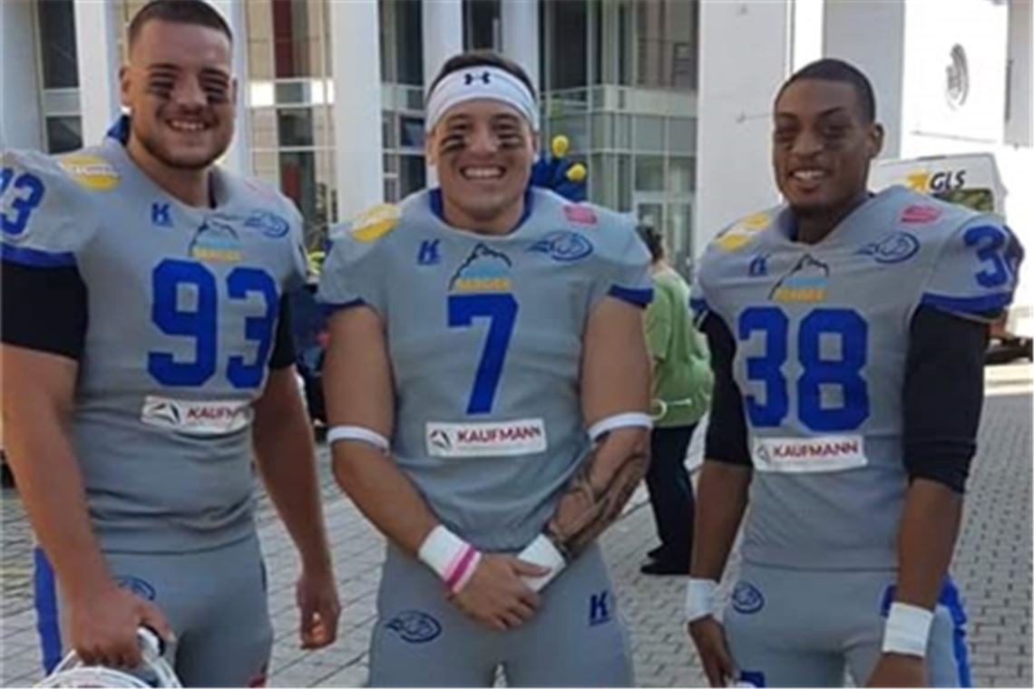 Drei Neuzugänge: Denis Atilgan (v. li.), Brock Geisz und Quinton Brown. privat