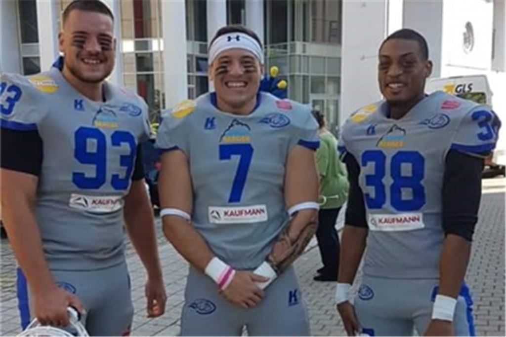 Drei Neuzugänge: Denis Atilgan (v. li.), Brock Geisz und Quinton Brown. privat
