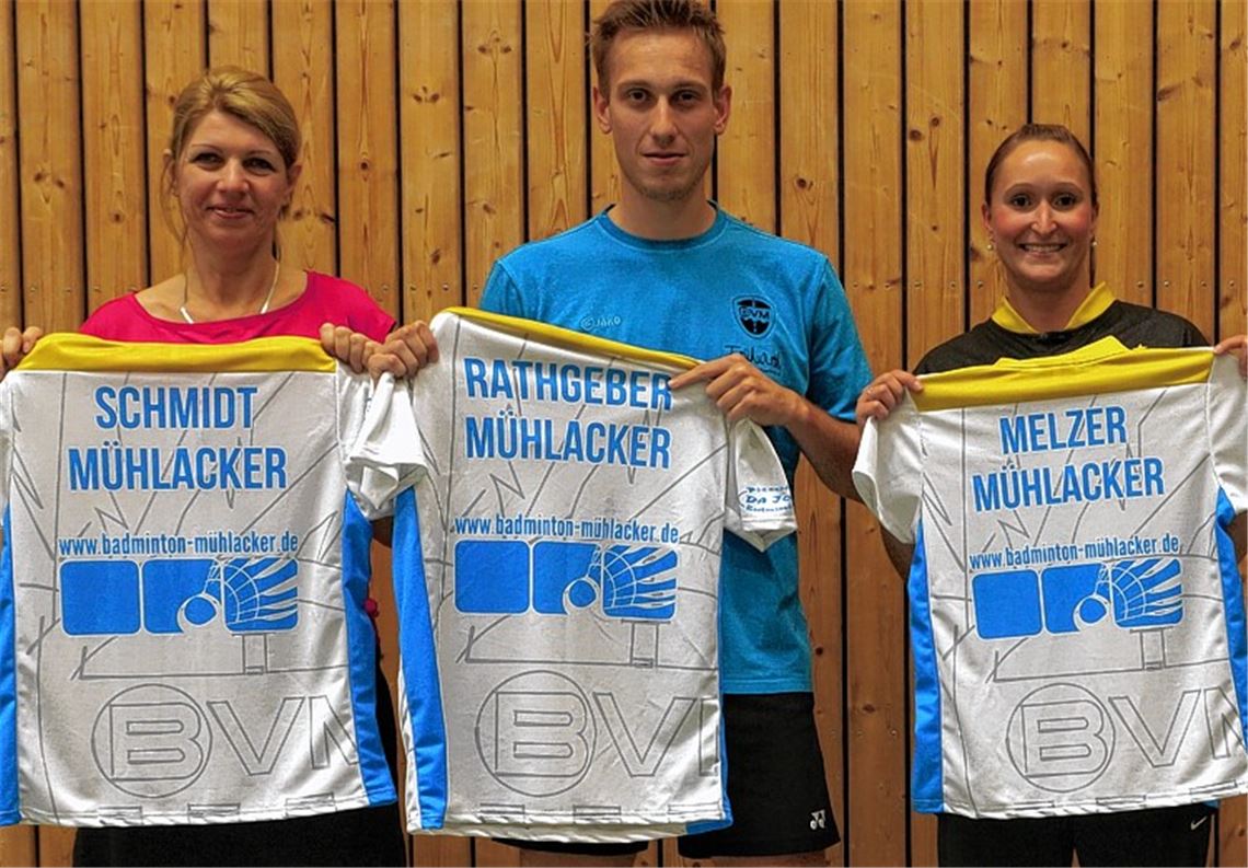 Drei Neuzugänge hat der BV Mühlacker verpflichtet: Sea Schmidt, Manuel Rathgeber und Luisa Melzer (v.li.) haben höherklassige Erfahrung. Foto: privat