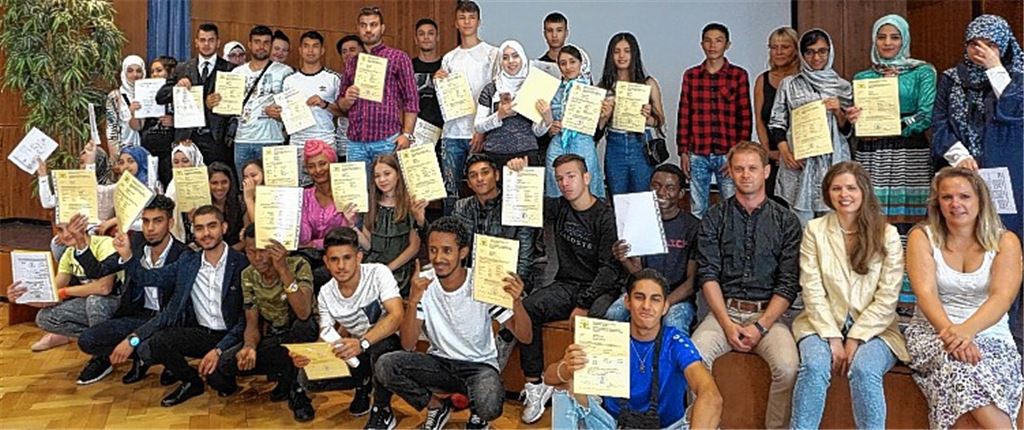 Geflohene lernen für ihre Zukunft