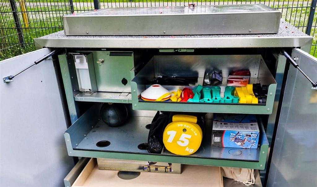 Drei weitere Sportboxen stehen nun in Pforzheim zur Verfügung. Foto: Privat