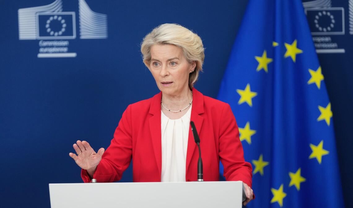Druck ist die einzige Sprache, die Russland versteht, sagt EU-Kommissionspräsidentin Ursula von der Leyen. (Archivbild)