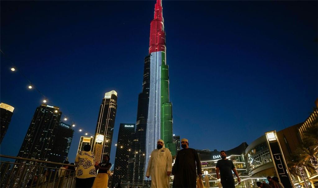 Dubai bei Nacht.