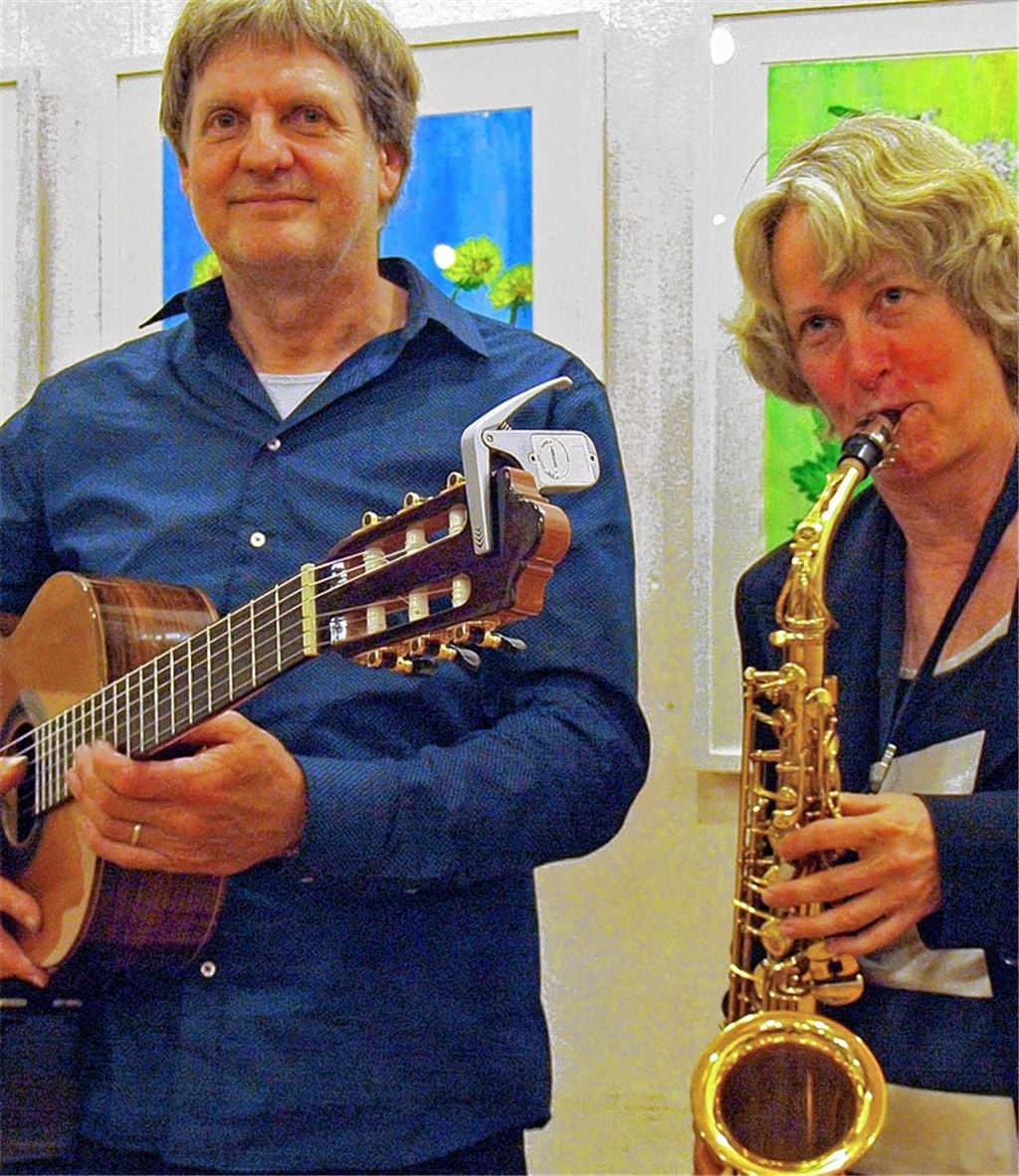 Duo Eigenart spielt im Anschluss an Vernissage