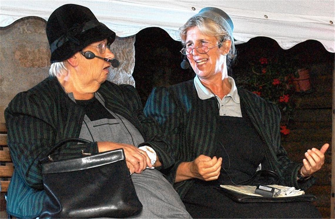 Duo mit spitzer Zunge.