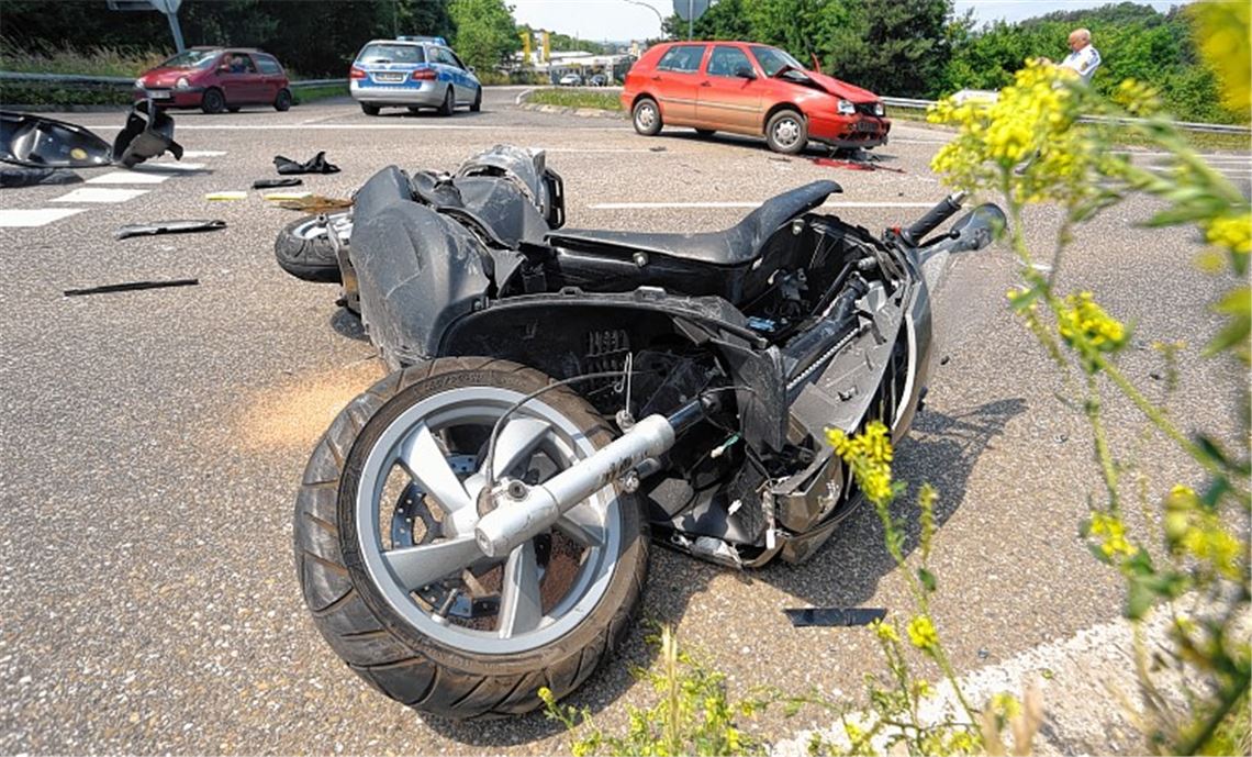 Durch die Luft geschleudert