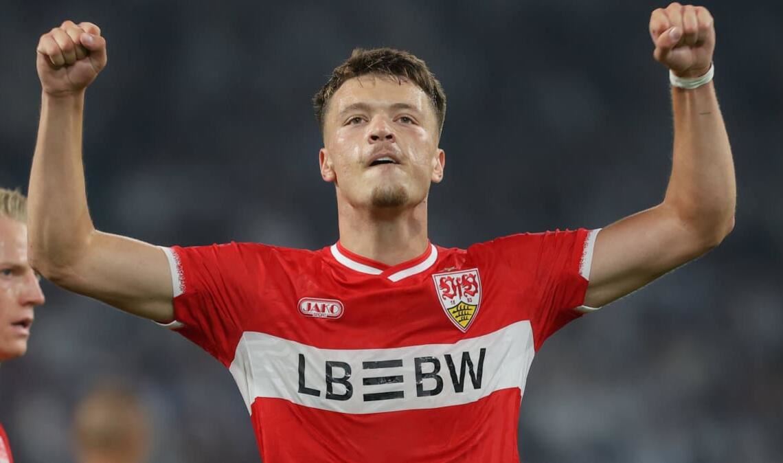 Dzenan Pejcinovic hat beim VfB Stuttgart allen Grund zum Jubeln.