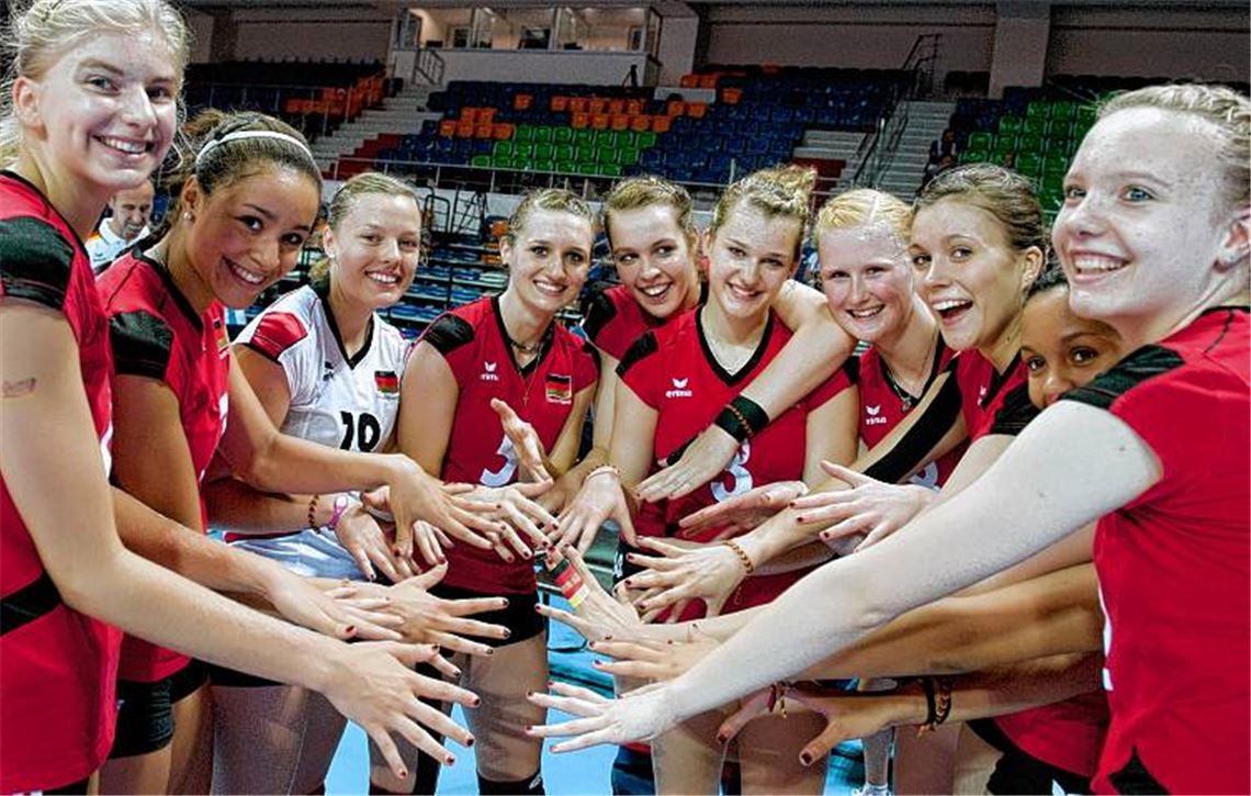 EM-Vierter und WM-Fünfter 2011 – die deutschen Volleyball-U18-Juniorinnen gehören zurzeit zur absoluten Weltspitze. Foto: Kurth Media/DVV