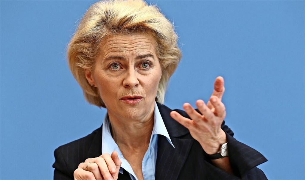 EU-Kommissionspräsidentin Ursula von der Leyen. Um die Industrie in der Energiekrise zu entlasten, erlaubt die EU ihren Mitgliedstaaten vorübergehend höhere Vergünstigungen beim Strompreis .