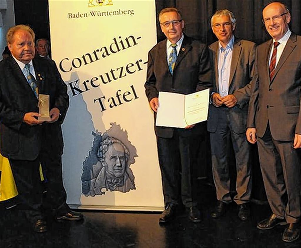 Eberhard Müller, Siegfried Fischer, Jürgen Walter und Dr. Eckhart Seifert (v.li.).