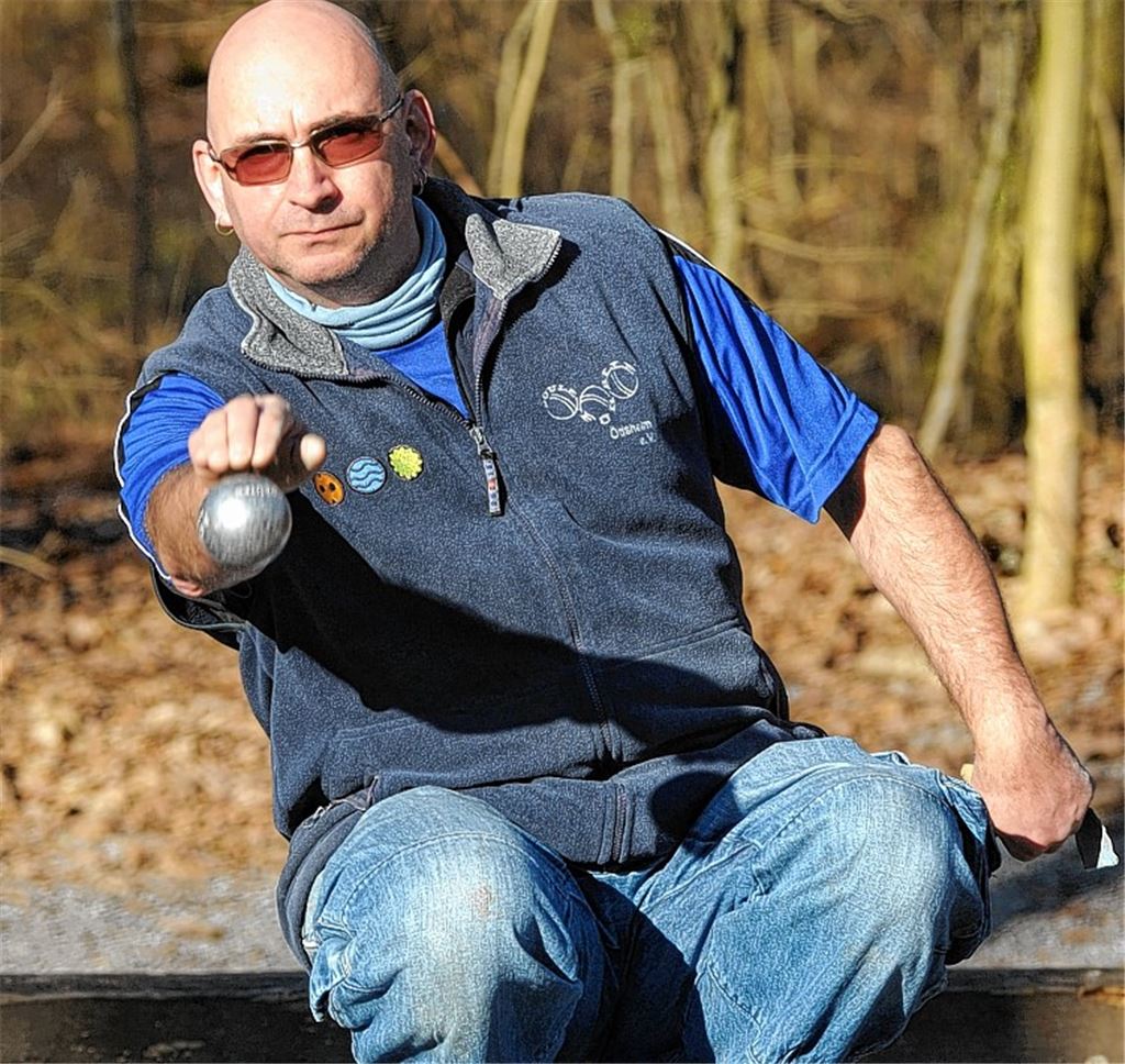 Eckhard Buhl (Ötisheim) beendet die Boule-Winterturnierserie als Gesamtdritter. Foto: Fotomoment