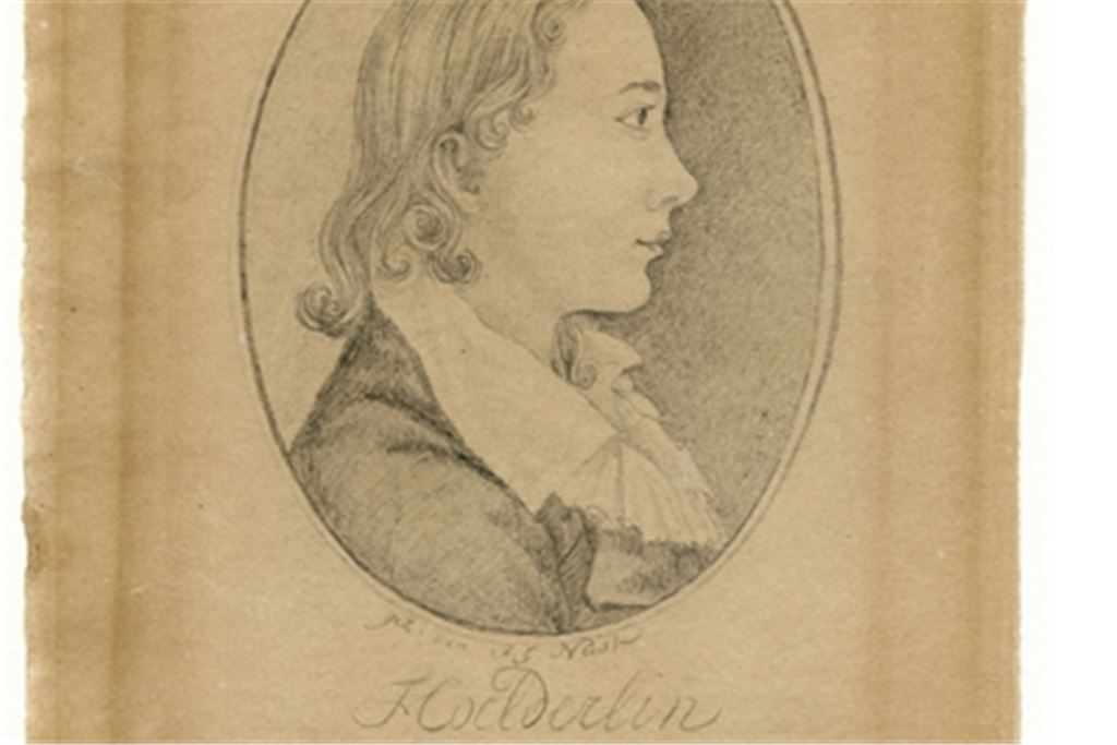 Ein Blick auf den jungen Dichter: Friedrich Hölderlin (1770 bis 1843) im Alter von 18 Jahren. Bleistiftzeichnung seines Freundes Immanuel Nast. Bild: DLA Marbach