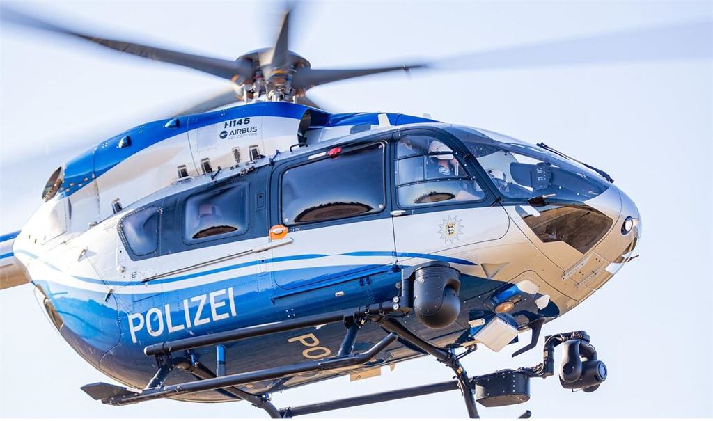 Ein Hubschrauber der Polizei Baden-Württemberg.