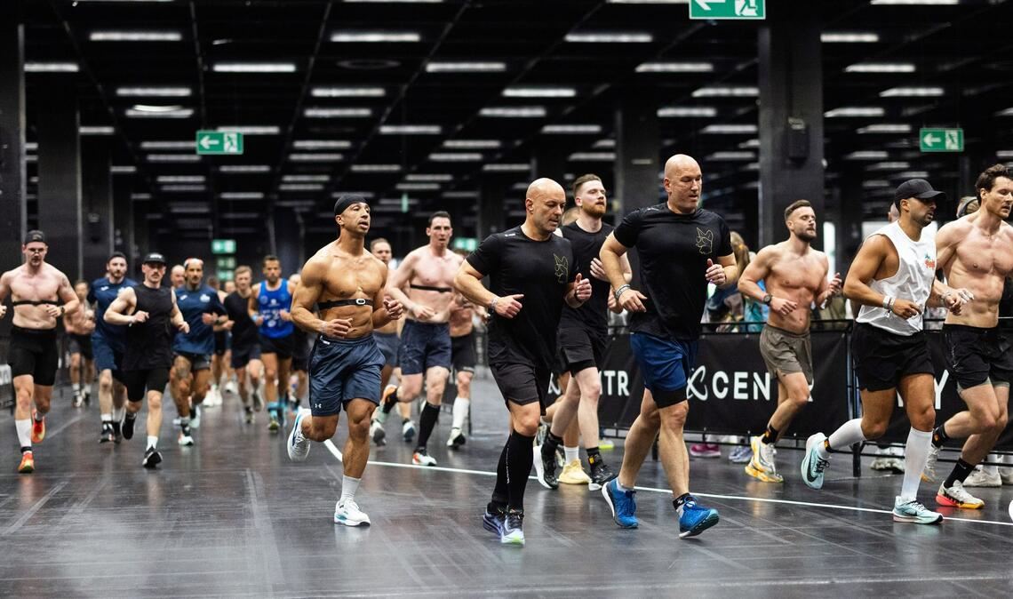 Ein Hyrox-Wettkampf bei der Fibo 2026.