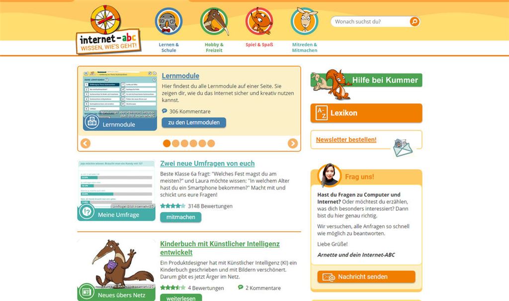 Ein Internet-ABC gibt Tipps zum Thema Kinder und Surfen im weltweiten Netz.