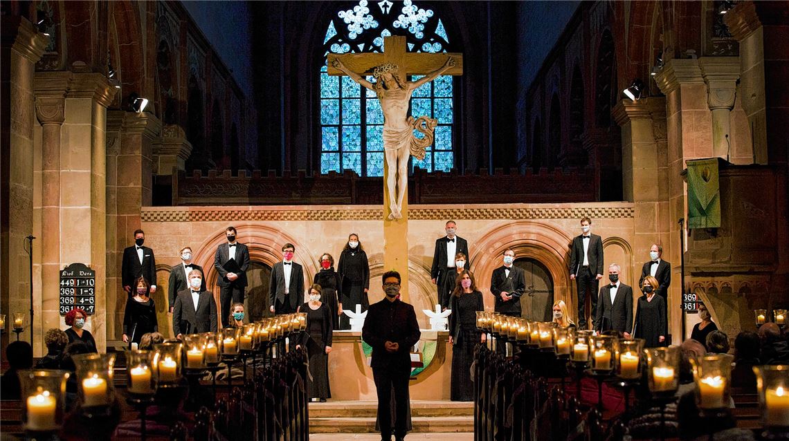 Ein Konzert unter ungewöhnlichen Bedingungen. Foto: Conrad Schmitz