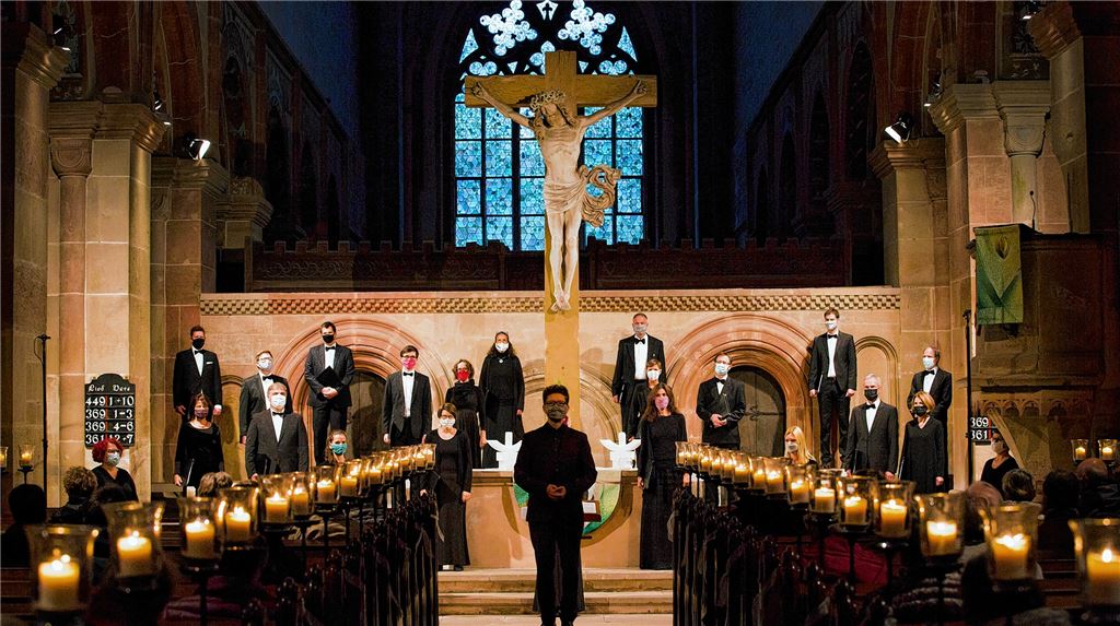 Ein Konzert unter ungewöhnlichen Bedingungen. Foto: Conrad Schmitz