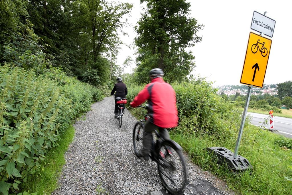 Ein Kritikpunkt: die Abschnitte mit Schotter auf der Radweg-Umleitung.Tilo Keller