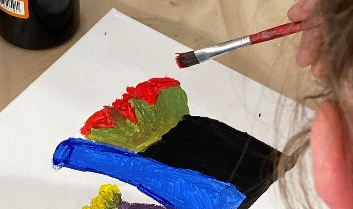 Ein Kunstwerk entsteht. Foto: privat