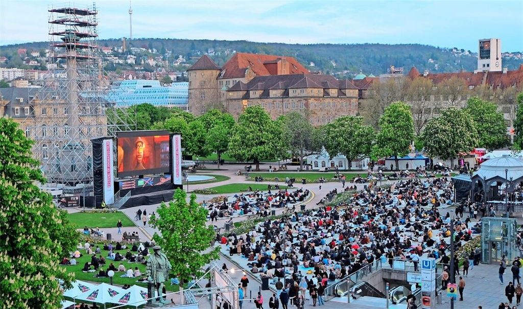 Ein Magnet in den vergangenen Jahren: das Trickfilmfest-Open Air auf dem Schlossplatz in Stuttgart