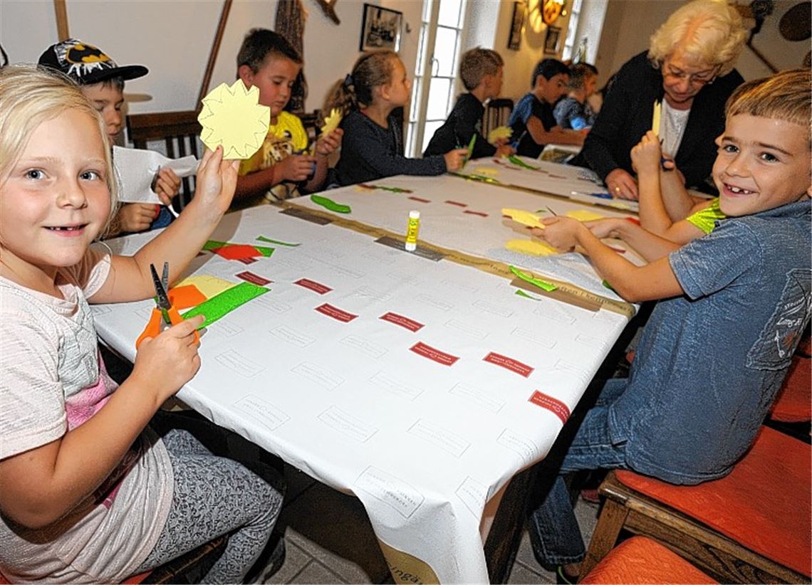 Sonnenblumen verschönern Regentag