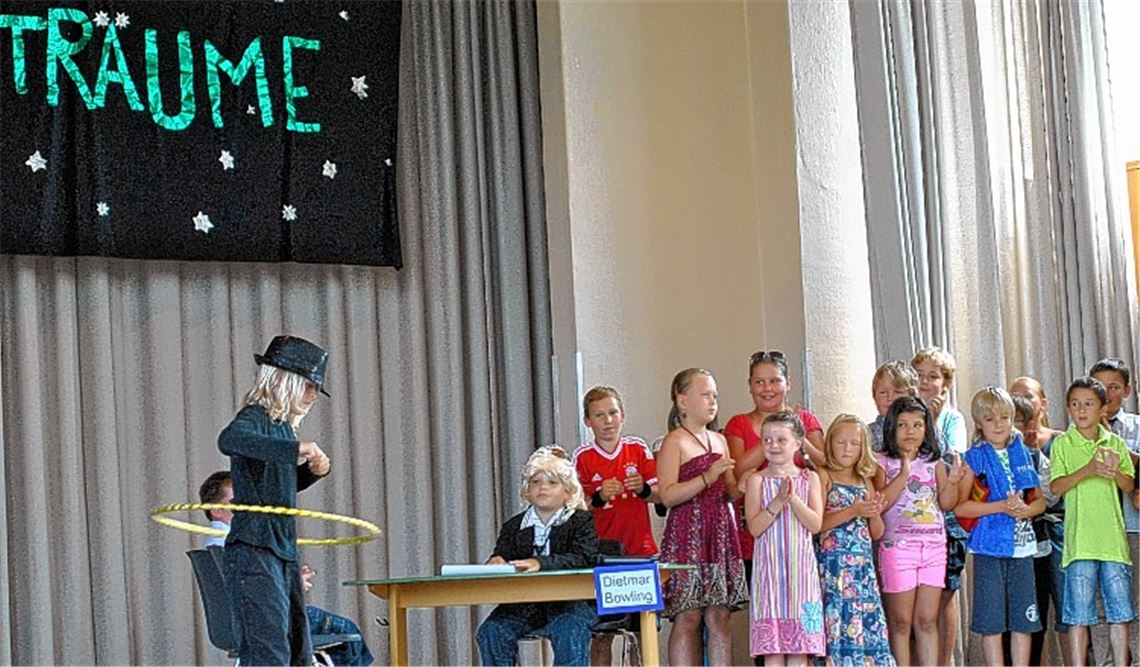 Ein Musical haben die Mädchen und Jungen der Grundschule Mühlhausen einstudiert. Foto: Stahlfeld