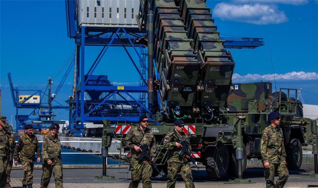 Ein Patriot-Flugabwehrsystem bei einer Bundeswehrübung - in dem System sind auch Vincorion-Komponenten verbaut.