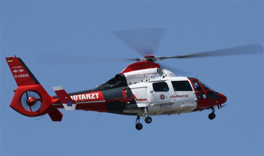 Ein Rettungshubschrauber war im Einsatz. (Symbolbild)